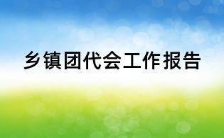 鄉(xiāng)鎮(zhèn)團(tuán)代會(huì)工作報(bào)告