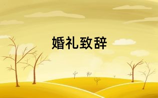 婚禮致辭