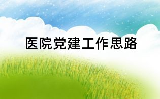 醫(yī)院黨建工作思路