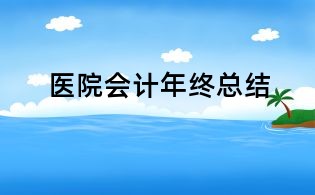 醫院會計年終總結