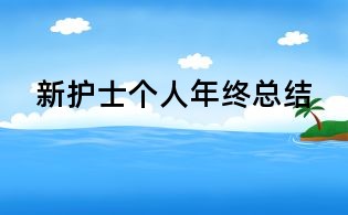 新護士個人年終總結