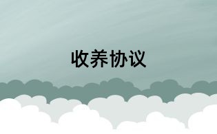 收養(yǎng)協(xié)議