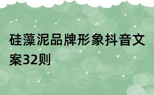 硅藻泥品牌形象抖音文案32則