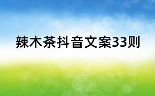 辣木茶抖音文案33則