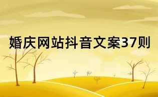 婚慶網站抖音文案37則