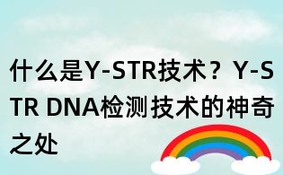 什么是Y-STR技術(shù)？Y-STR DNA檢測技術(shù)的神奇之處