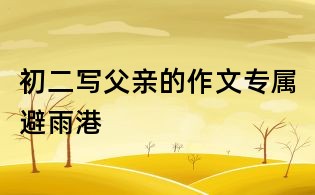 初二寫父親的作文:專屬避雨港